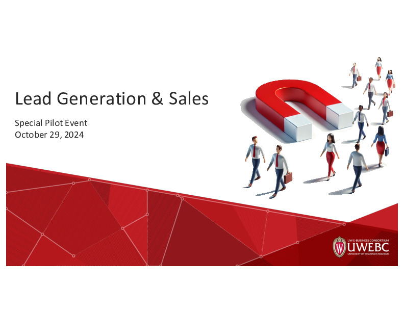 2. UWEBC Presentation Slides: Lead Generation and Sales thumbnail